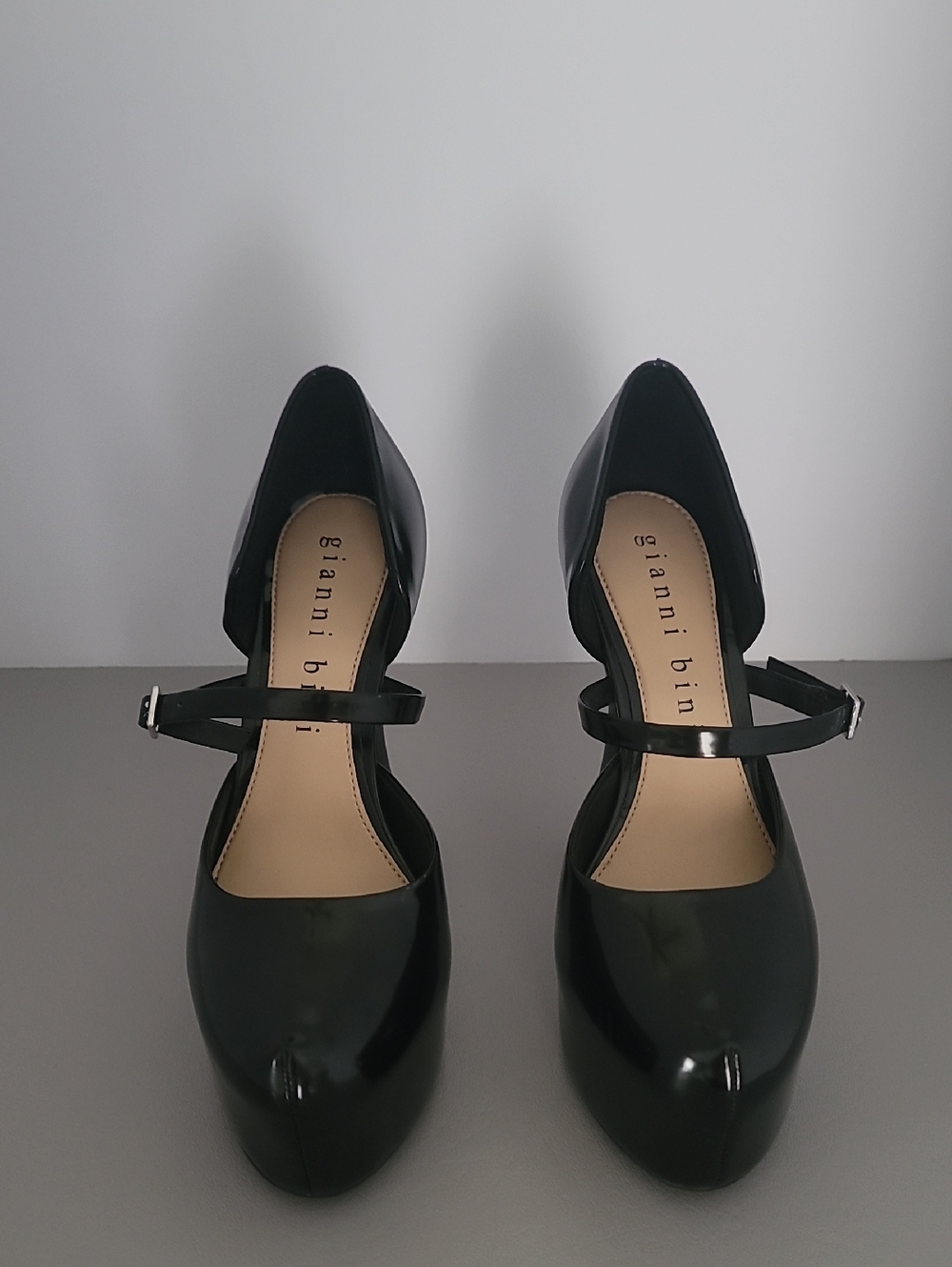 Gianni Bini Quincy Mary Jane Black Platform Pumps Heels Size 7.5M - Picture 3 of 14